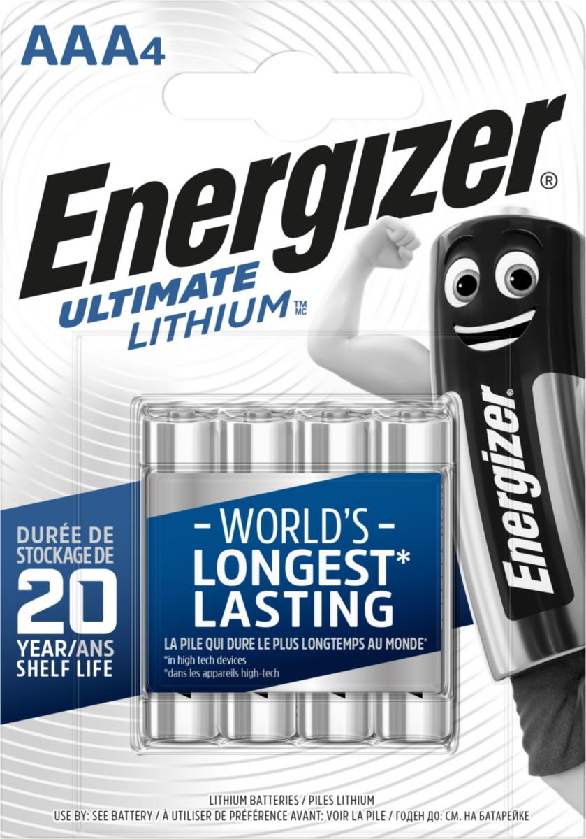 Batteri Energizer Ultimate Lithium - BATTERI ULT LITHIUM AAA 4P
