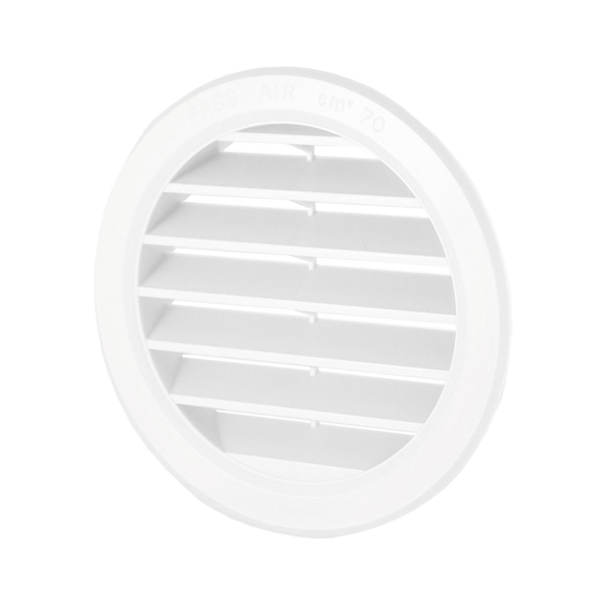 Överluftsdon/ventilgaller PAX - OVERLUFTDON HVIT Ø100 HVIT 100MM 8909-6 RUND PAX