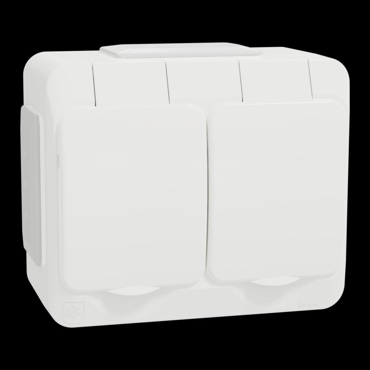 Vegguttak Schneider 2-veis - Vegguttak Schneider 2-veis Jordet IP44 skr bp pv