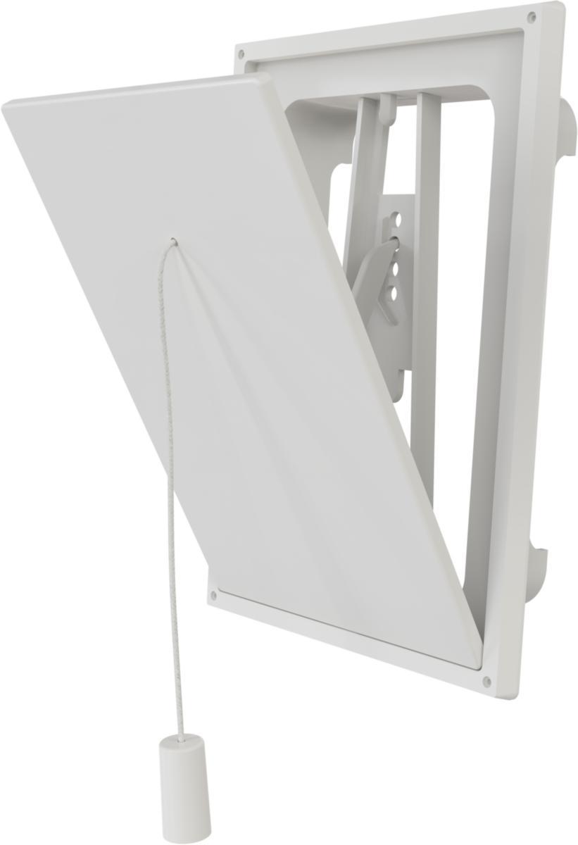 Klaffventil, Flexit - KLAFFVENTIL HVIT PLAST 5"X5" FLEXIT