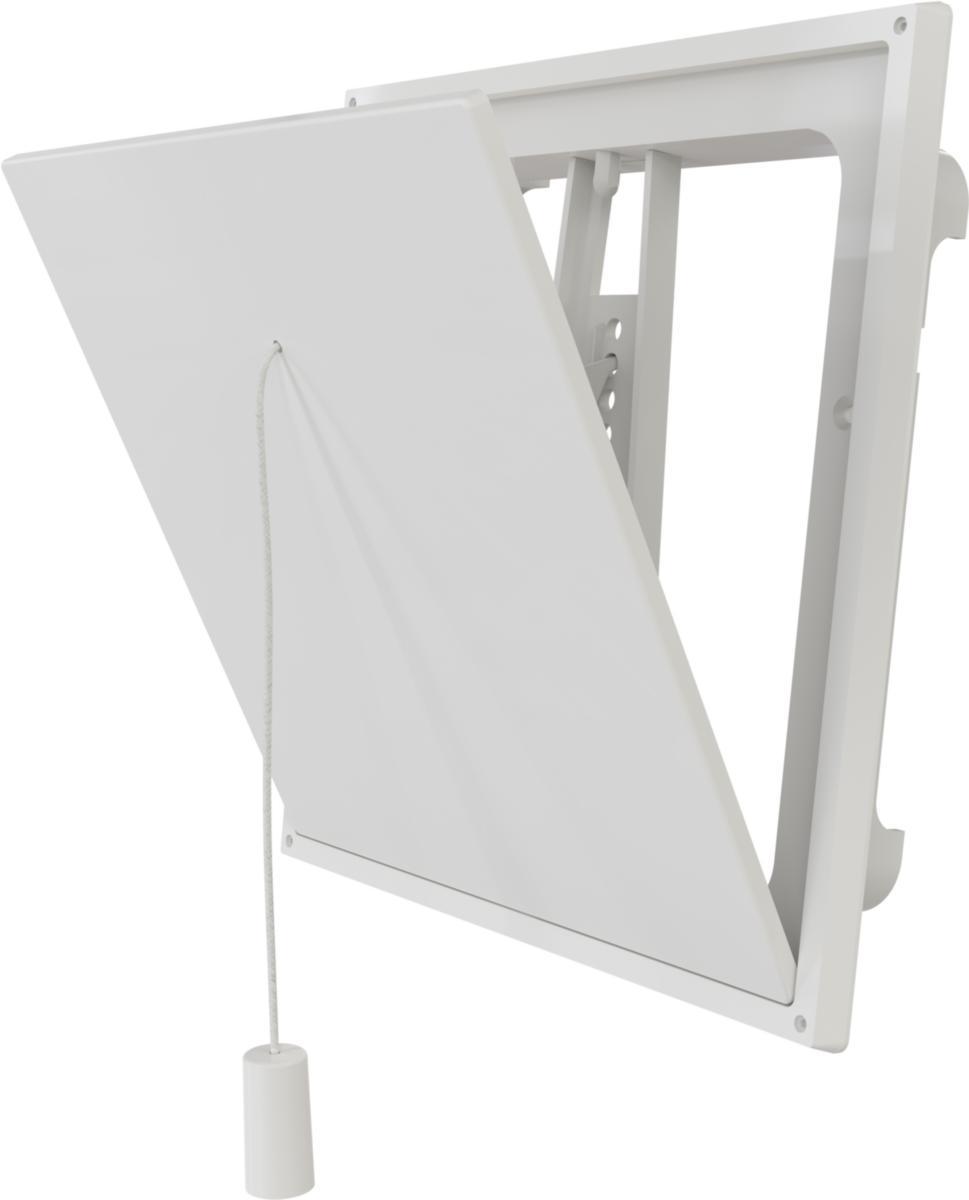 Klaffventil, Flexit - KLAFFVENTIL HVIT PLAST 6"X6" FLEXIT
