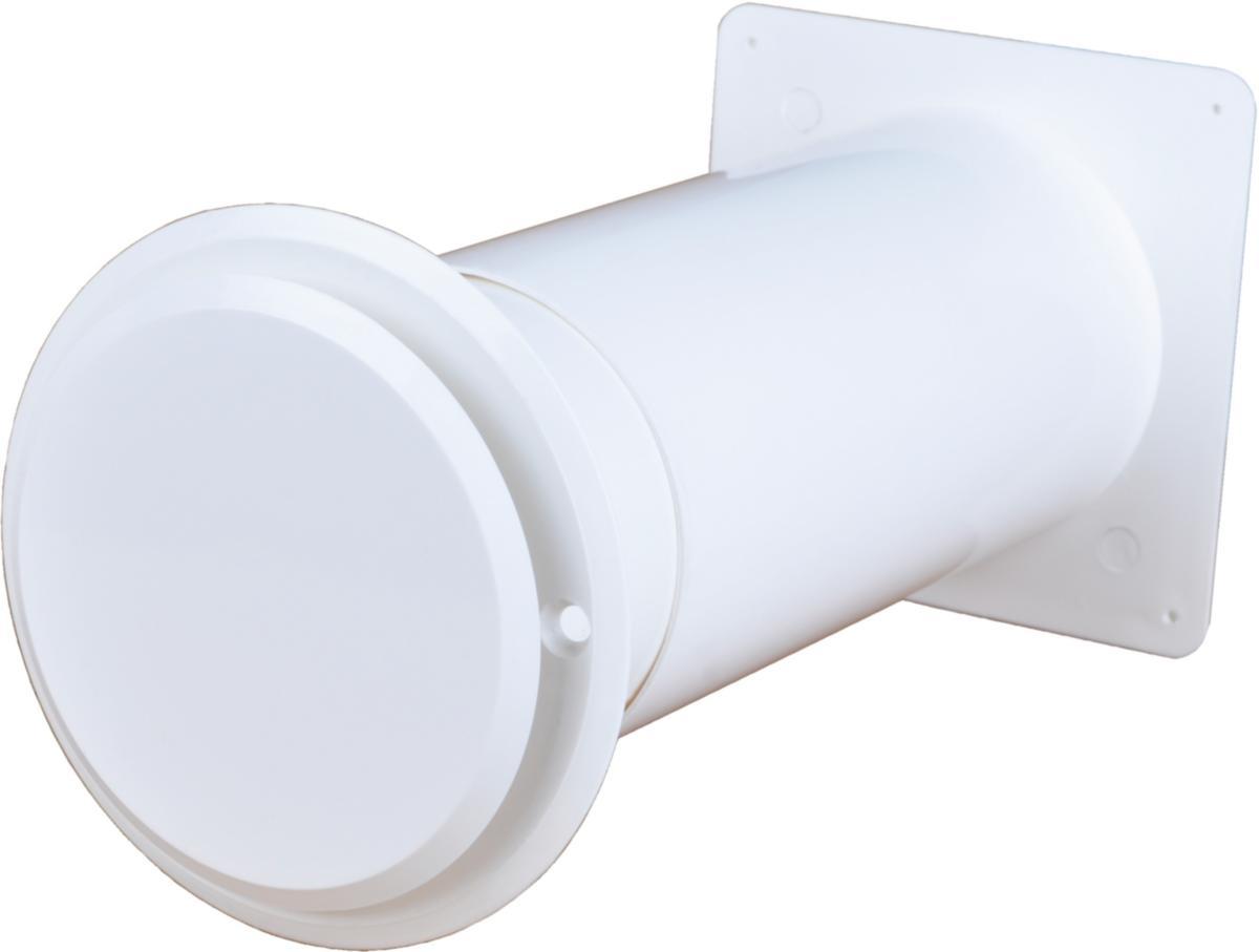 Friskluftventil Flexit - Skapventil hvit 80mm komplett 02299 Flexit