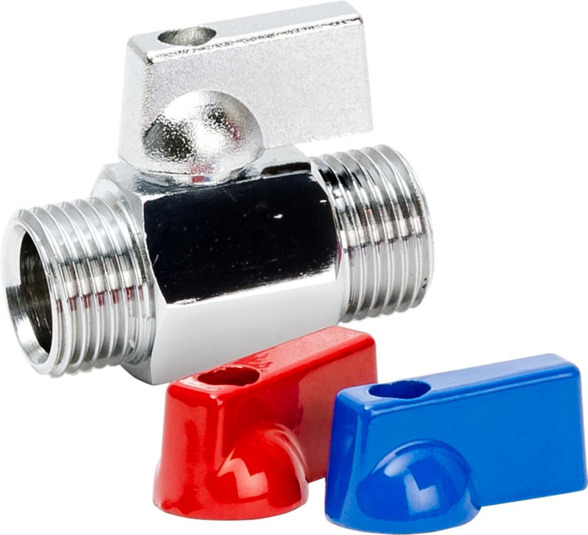 Minikulventil utv gg med vred - KULEVENTIL M VRED UTV GG 1/2" FORKROMMET
