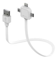 Lade-/overføringskabel USB, 3-veis