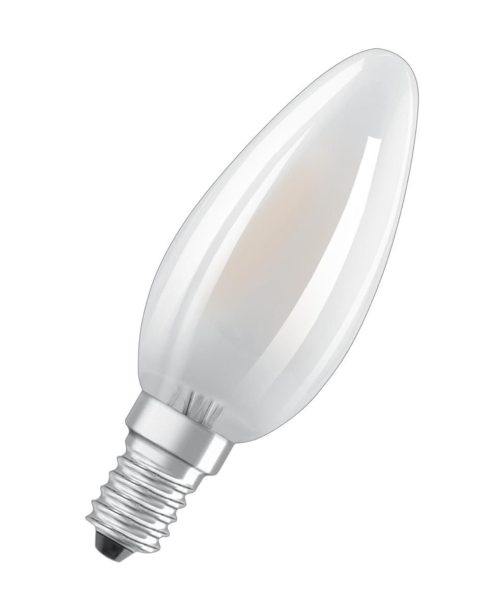 LED-lampa, Kron/Classic B, matt, dimbar, Retrofit Osram -