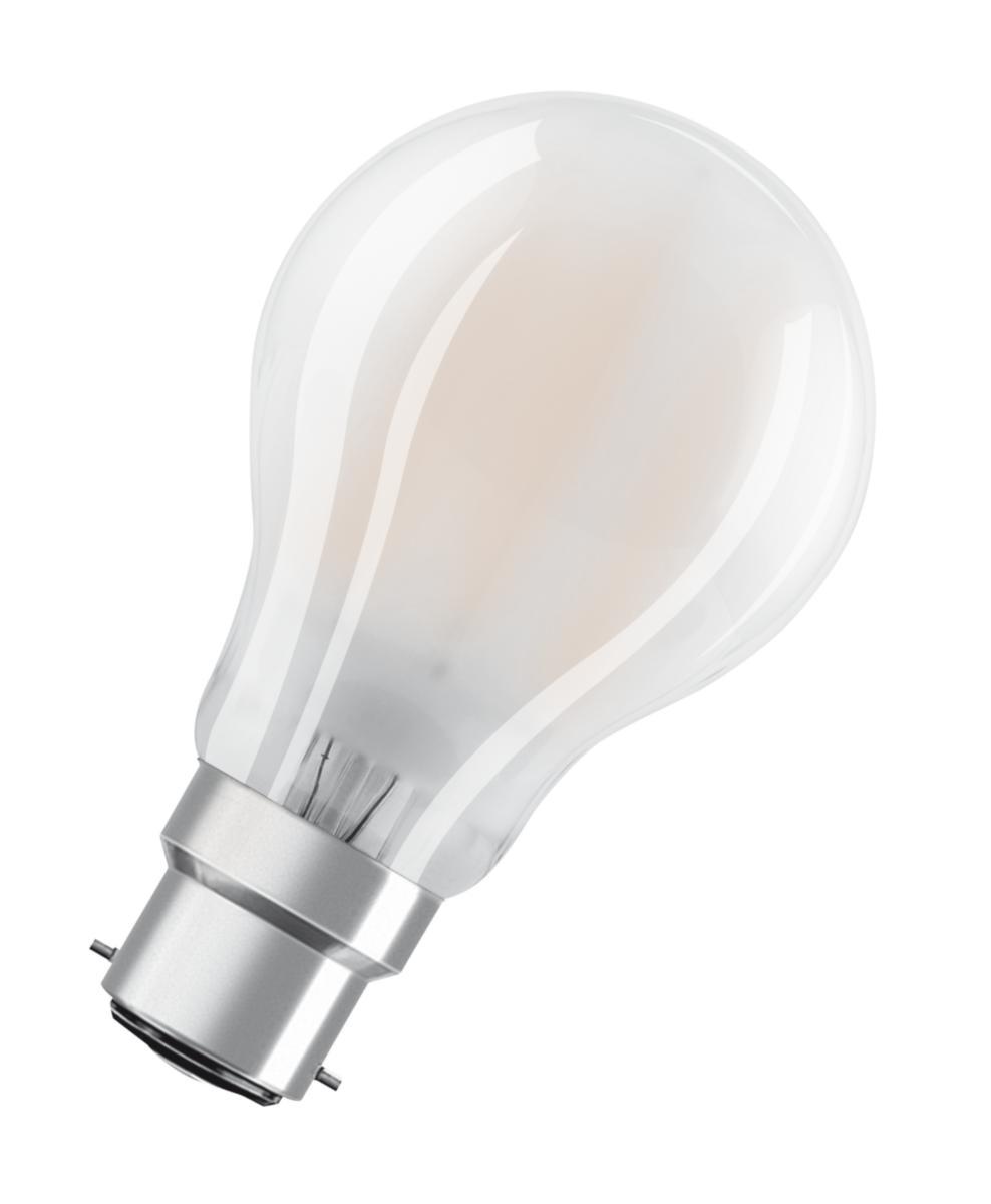 LED-lampe, normal, B22, Led Retrofit Classic A, eske, Osram - LED-LAMPA NORMAL (60) BOX B22 MATT 827 CL A OSRAM