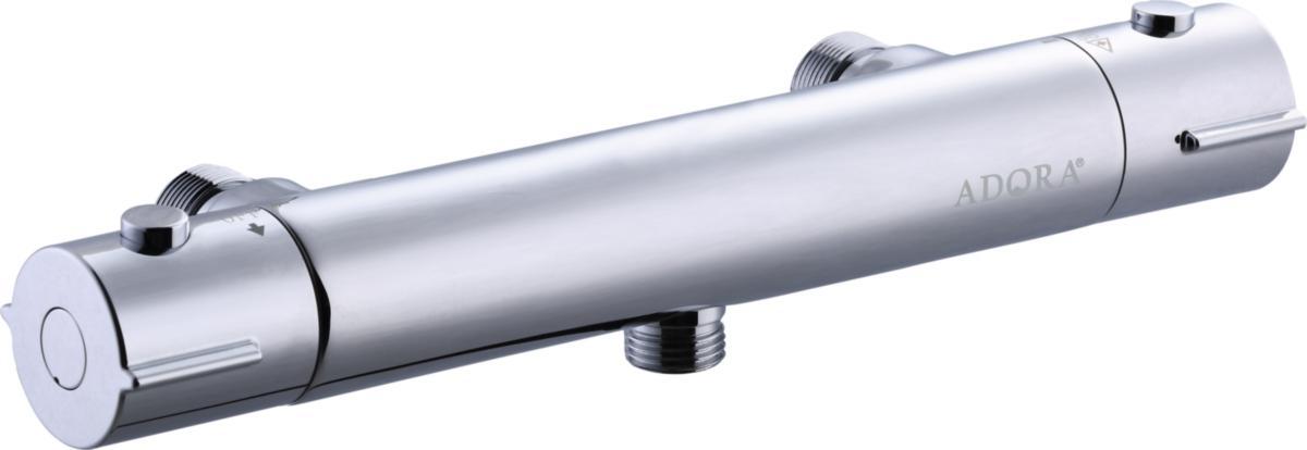 Termostatblandare för dusch, 160 c/c, anslutning ned, Exigo 160, ADORA® - DUSJBATTERI ADORA ANSL NED 160 KROM OPUS