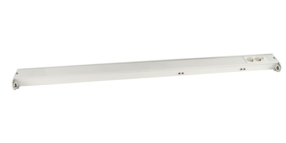 Benkbelysning med elektronisk ballast - BENKEBELYSNING 1X136 M/UTTAK L 1225MM VENDBAR HVIT