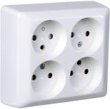 Stikkontakt, utenpåliggende, u/jord, RS, Elko