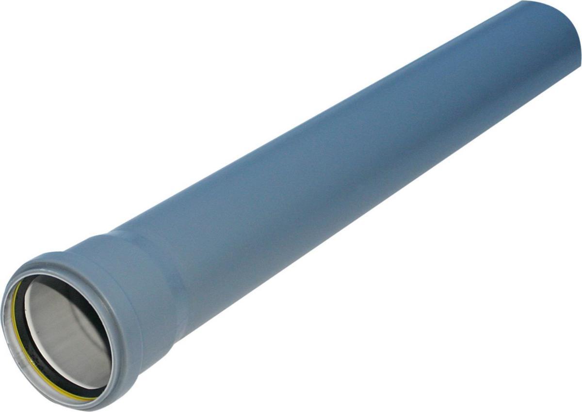 Rør med 1 muffe, dy 50mm, PP/HT, Nordic Pipelife -