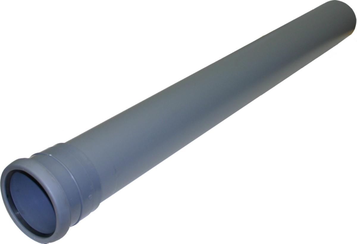 Rør med 1 muffe, dy 50mm, PP/HT, Nordic Pipelife -