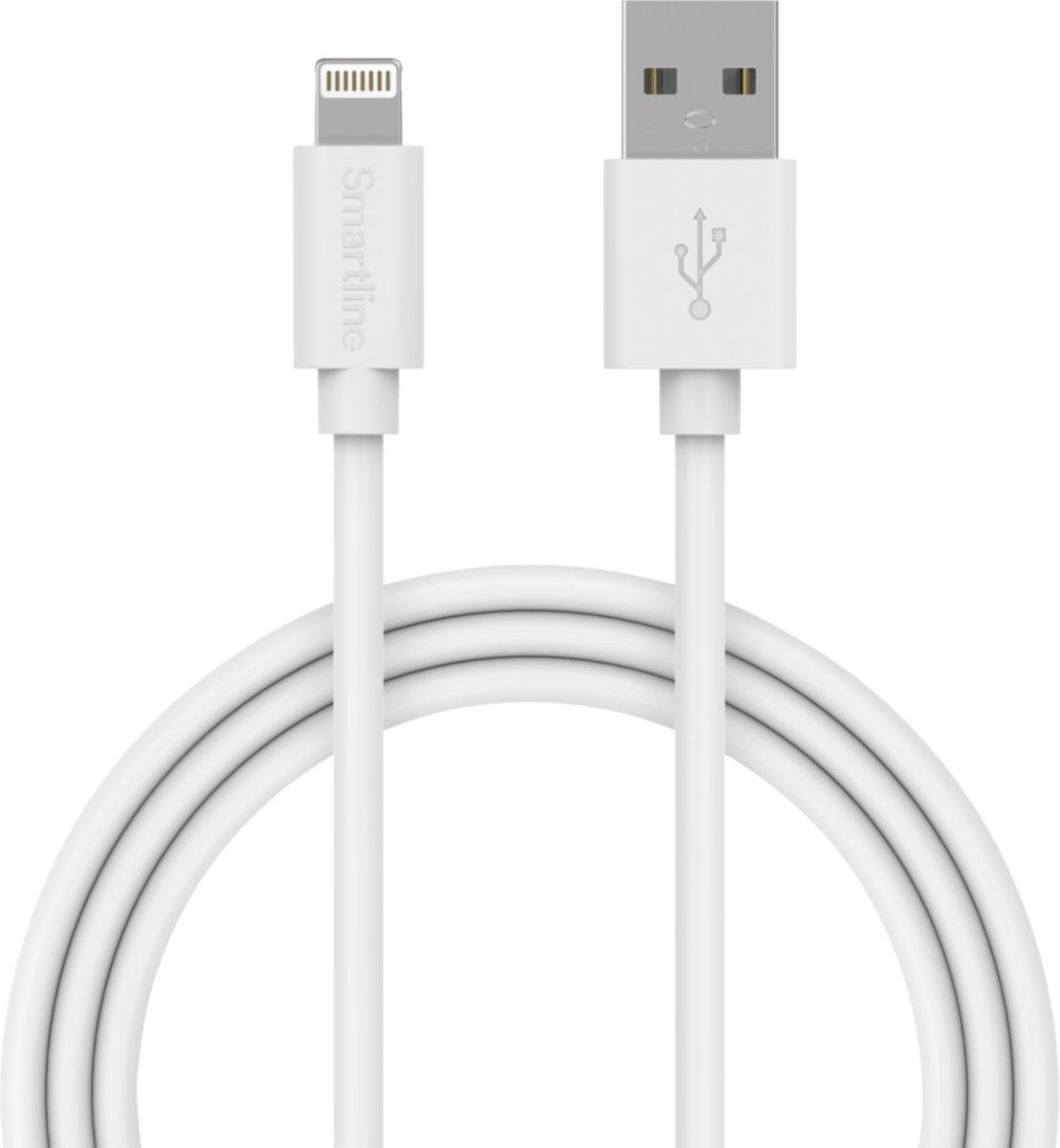 Laddkabel, Lightning USB-A, Smartline -