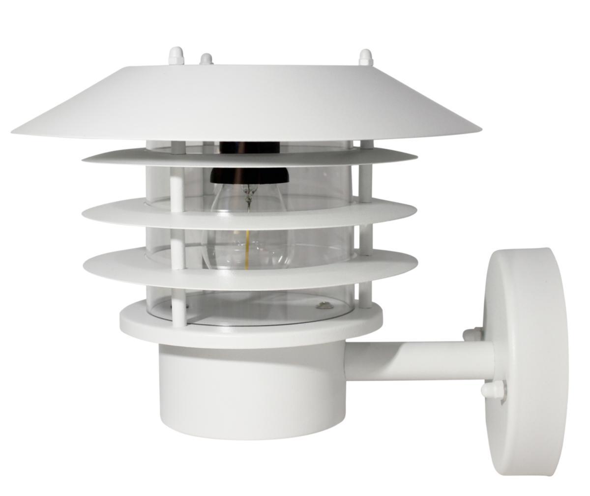 Solcellearmatur for vegg, Furuliden - SOLCELLEARMATUR VEGG HVIT 3.7V 1200 MAH FURULIDEN