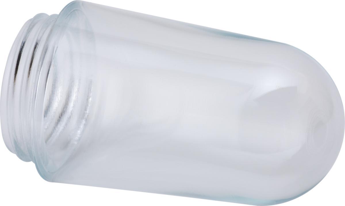 Lyskuppel, Oval, (stallglass), Gjenge 84,5mm - GLASS STALL H180MM GJ/84.5MM 84.5MM