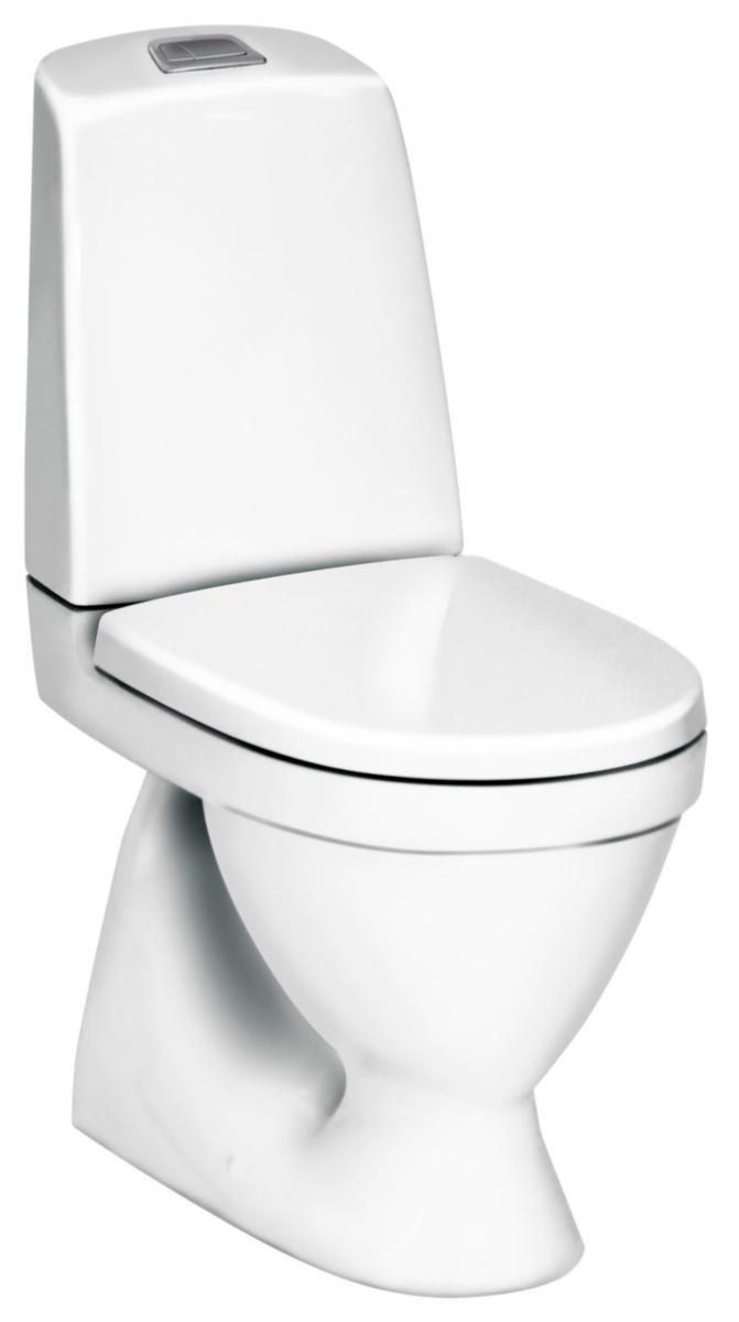WC-stol GBG 1500 Nautic, dolt S-vattenlås, Hygienic Flush, hårdsits -
