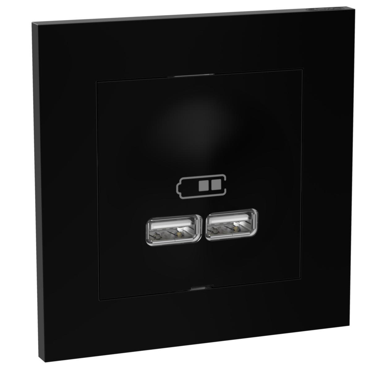 Ladestasjon, innfeldt, 2 USB, Elko Plus -