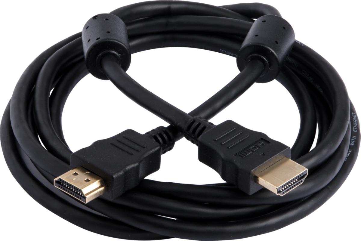 Tilkoblingskabel, HDMI-HDMI - ANSLUTNINGSKABEL HDMI 19-POL H FOR HJEMME ELEKTRONIKK 2M