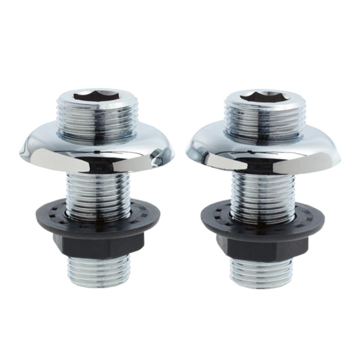 Tilkobling for dusjkabinet med kontramutter, importblander, uten avstegning - TILKOBL.KOBLING FOR IMPORT BL. TIL KABIN R20XR15 2ST