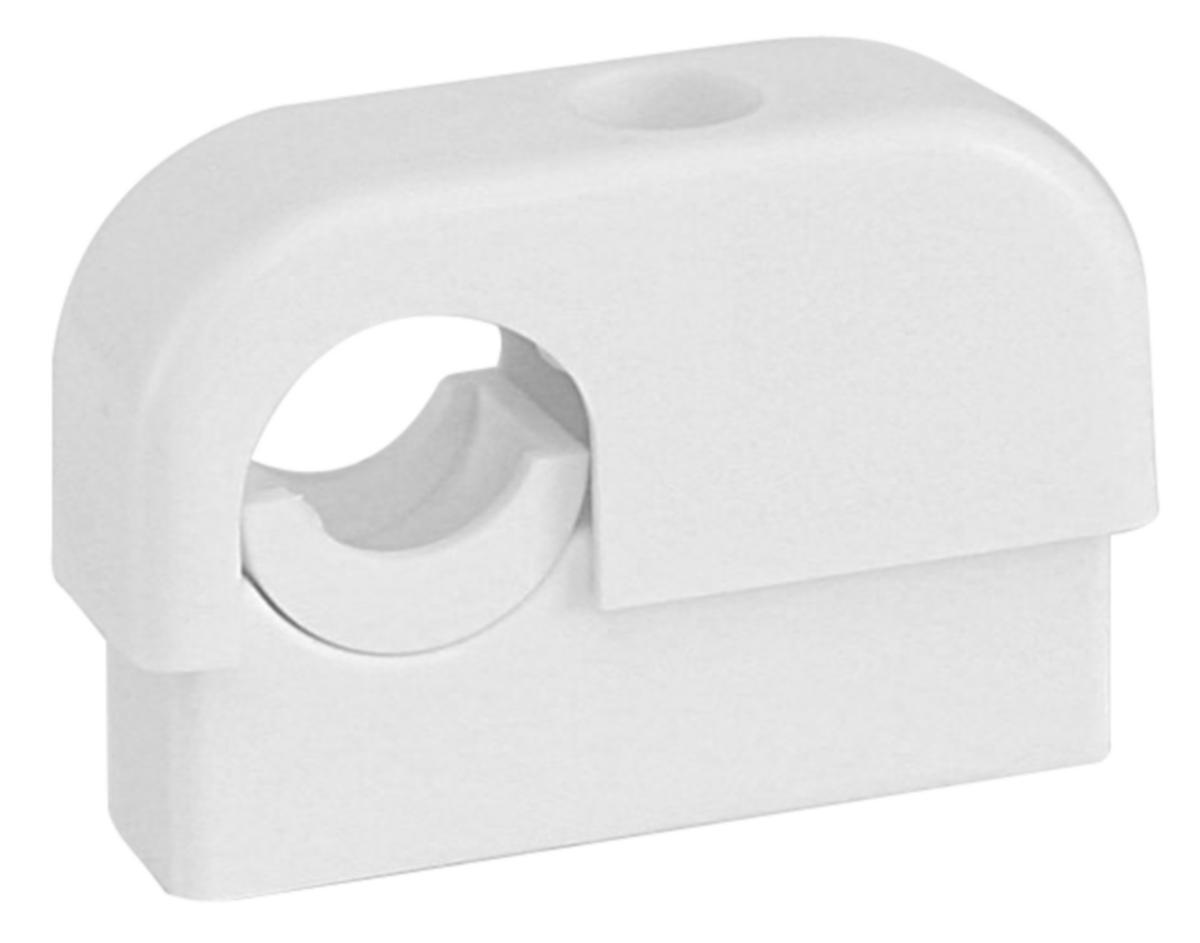 Rörklämma av plast enkel L=60 mm - RØRKLEMME 15-22 ENKEL HVIT