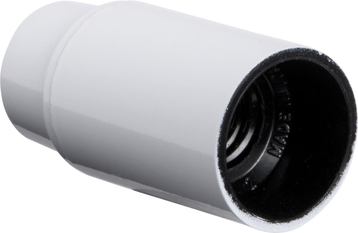 Lampeholder E14, slett - LAMPEH. E14 SLETT HVIT