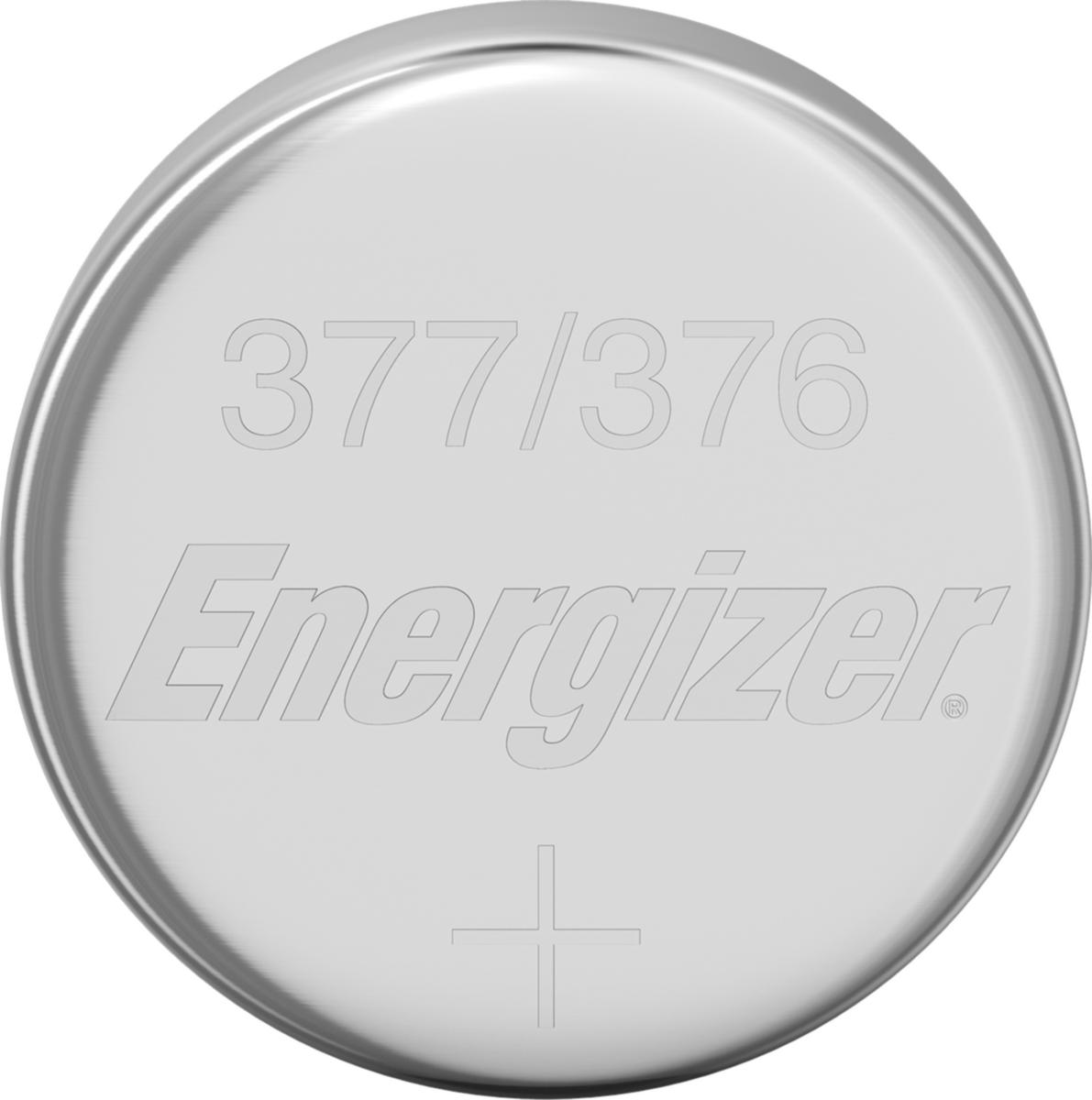 Batteri, knappcelle, sølvoksyd, Energizer - BATTERI SØLVOXID 377/376 1P 1.55V ENERGIZER