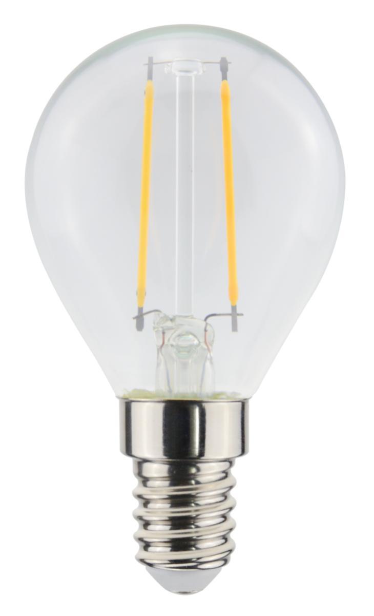 Led-Pære E14 - Led-Pære Gelia Klot (25) E14 Klar 930 P45