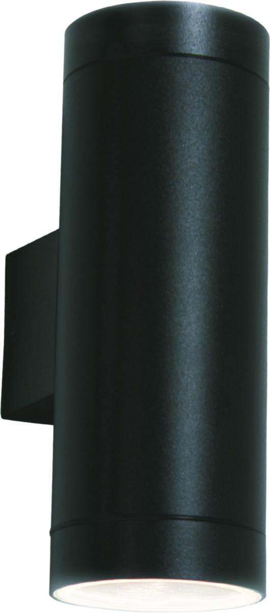 Vegglykt tube, opp-ned lys, Ven - VEGGARMATUR TUBE UPP/NED SVART VEN