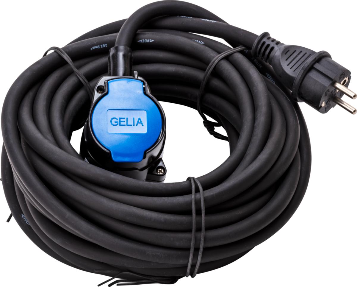 Grenuttag med lock, jordat, 2-vägs, IP44, H07RN-F -