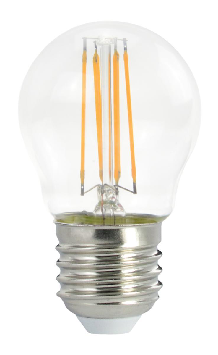 Led-Pære Klot E27 - Led-Pære Gelia Klot (40) E27 Dim Klar 930 P45