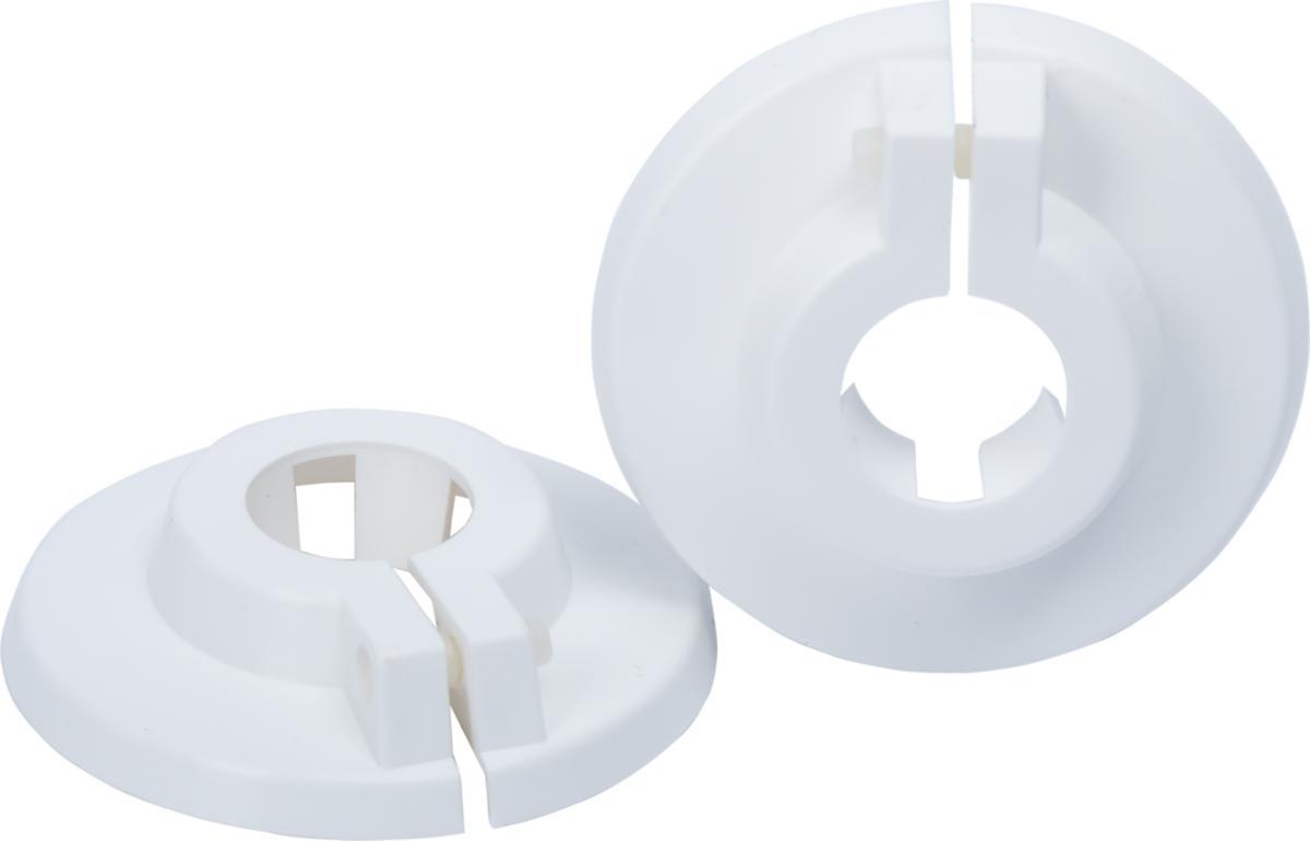 Täckbricka, plast, låsbar - DEKKBRIKKE 22 MM HVIT 2/FORP 