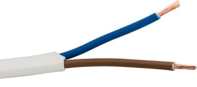 KABEL PL 2X0.75 HVIT 5M/RING H03VVH2-F