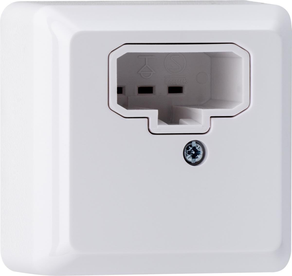 Lampeuttak DCL, utenpåliggende, for vegg/tak, Connect 2 Home, Gelia - LAMPEUTTAK DCL UTP VEGG/TAK HVIT CONNECT 2 HOME