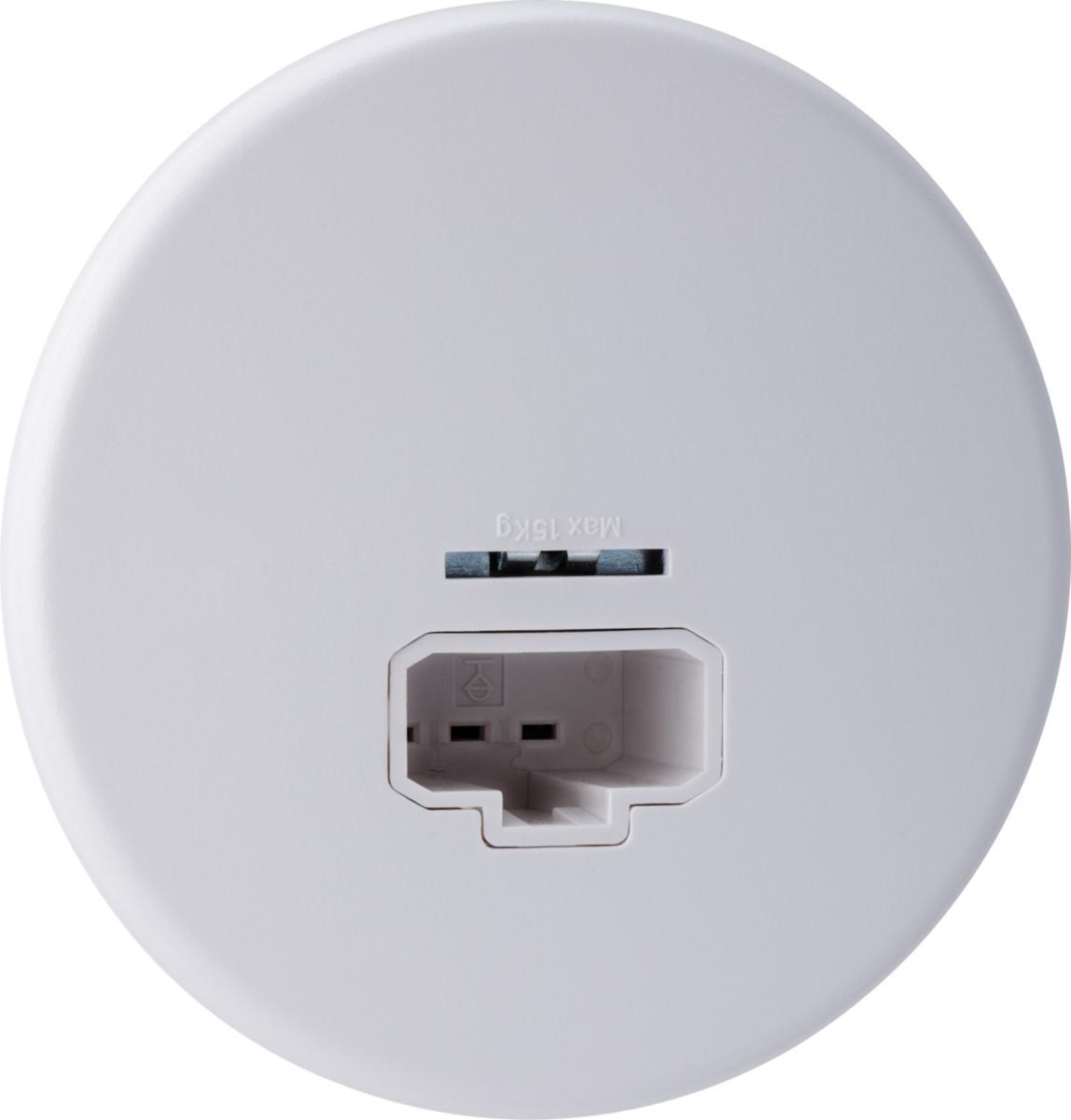 Lampeuttak DCL, innfeldt, for tak, med krok, Connect 2 Home, Gelia - LAMPEUTTAK DCL INF TAK M/KROK HVIT CONNECT 2 HOME