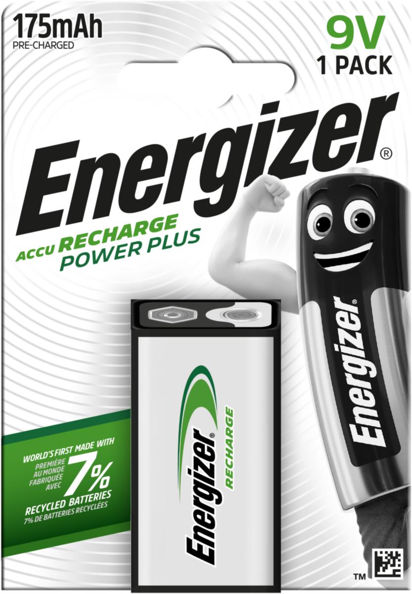 Oppladbare batterier Energizer - Batteri opplad. hr22 fsb1 175 9v 175mah