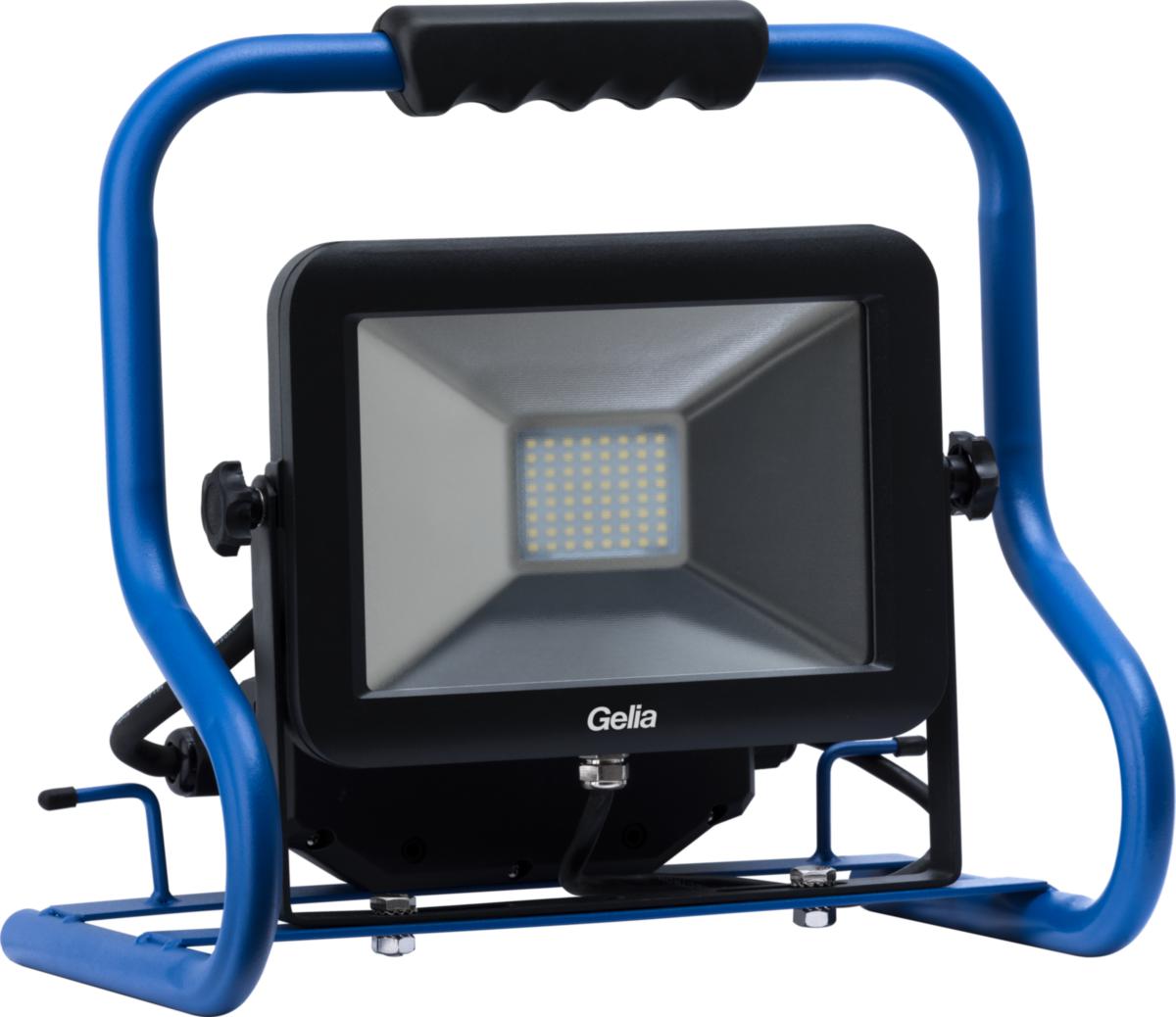 Arbeidsbelysning LED med stativ, Gelia - ARBEIDSLAMPE LED 50W IP54 6500K 3M KABEL M STØPSEL