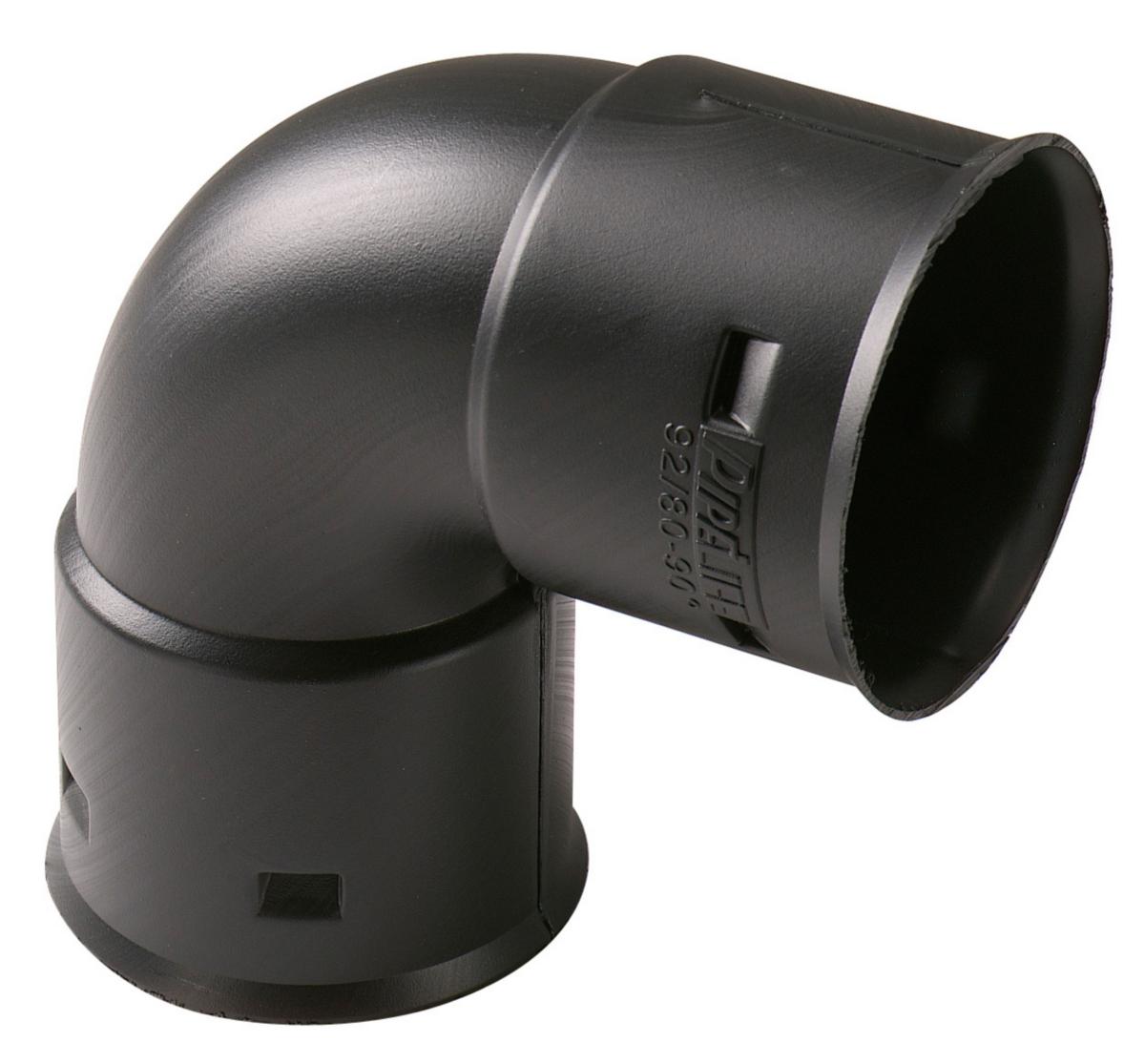 Bend 90° for drensrør - DRENERINGSBØY 92MM 90GR PEH 2373918