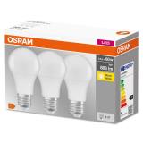 LED LAMPE NORMAL 9W E27 MATT 3PAK CL A STAR (60) OSRAM