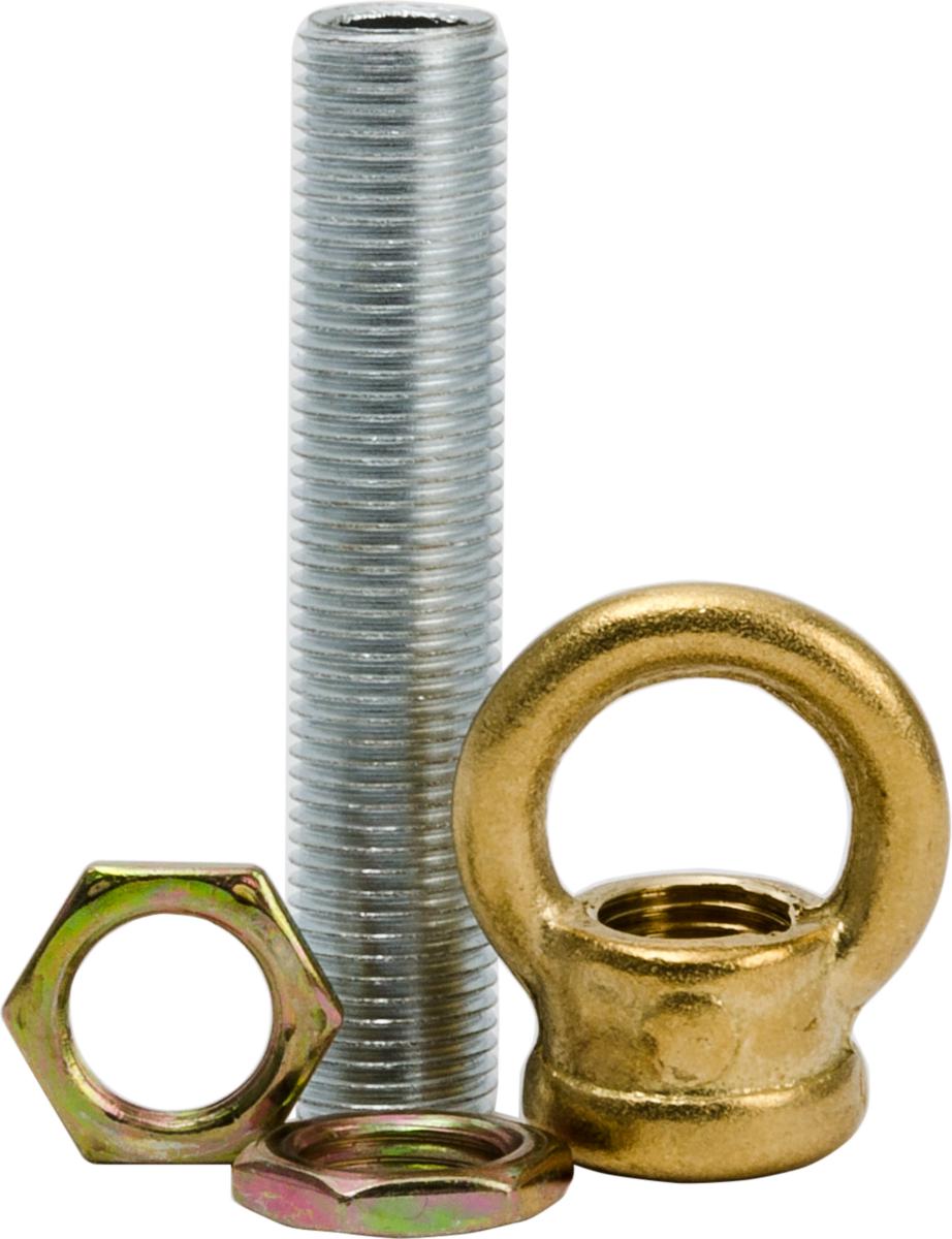 Nippelsats m/2 sekskantmuttere - NIPPELSATS 1 RØRNIPP 10X1X150M 2 SEKSK.MUTTER M10 1R NIPP MES