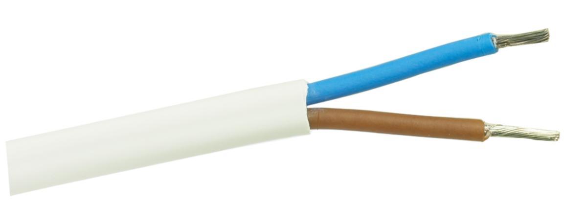 Installasjonskabel, varmebestandig, for downlights - KABEL FOR DOWNLIGHTS 2X1.5 10M VARMEBESTANDIG 90GR