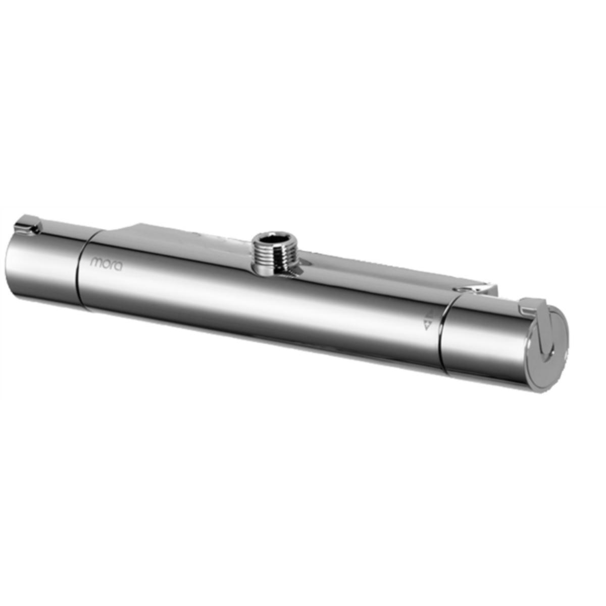 Termostatblandare för dusch, 160 c/c, utl upp, Mora Rexx T5 - DUSJBATTERI MORA REXX T5 UTL O 160C/C KROM