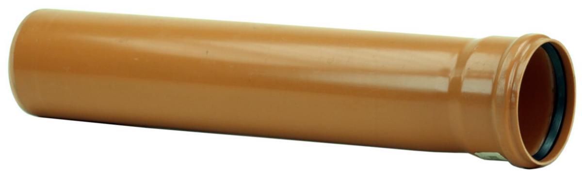 Markavloppsrör PVC SN8 - MARKRØR 110X6000MM PVC 2350007