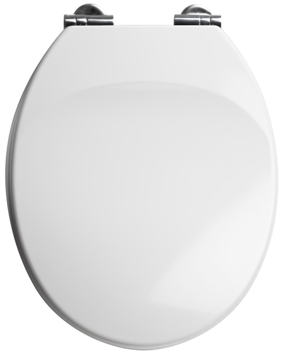 WC-sits Duraform med SoftClose, universal, ställbart avstånd, Duroplast - TOALETTSETE UNI HVIT SOFT CLOS DURAFORM UNIVERSAL