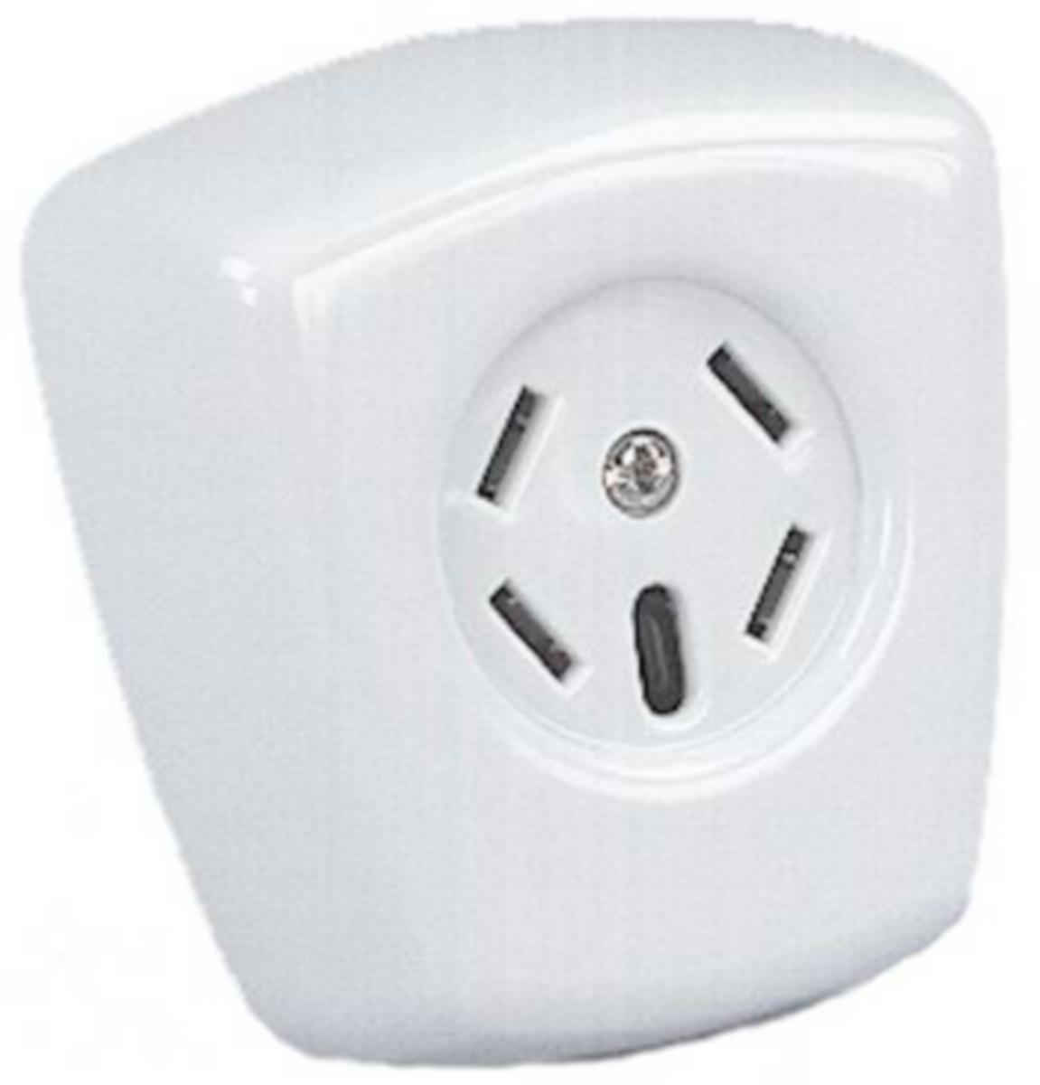 Telejack, utenpåliggende, 4-polet -