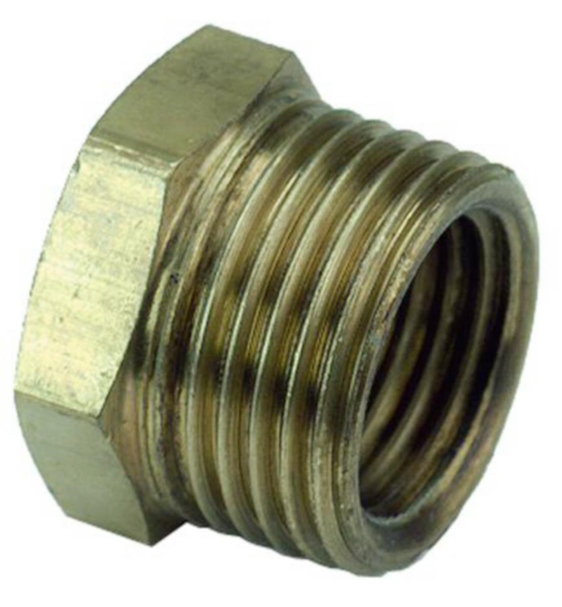 Foringer av metall, utv- innv gjenge - BØSSING-METALL R15XR10 MESSING MÄSSING