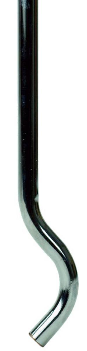 Kopparrör, kromat förbigångsrör s-bockat, halvhårt - BYPASSRØR S-BEND 12MM FORKROMMET 1000MM