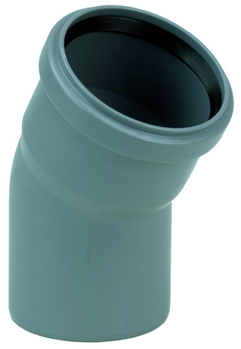 Böj 30° med 1 muff PP, Pipelife - BØY PP-NORDIC 110X30GR 1 MUFFE