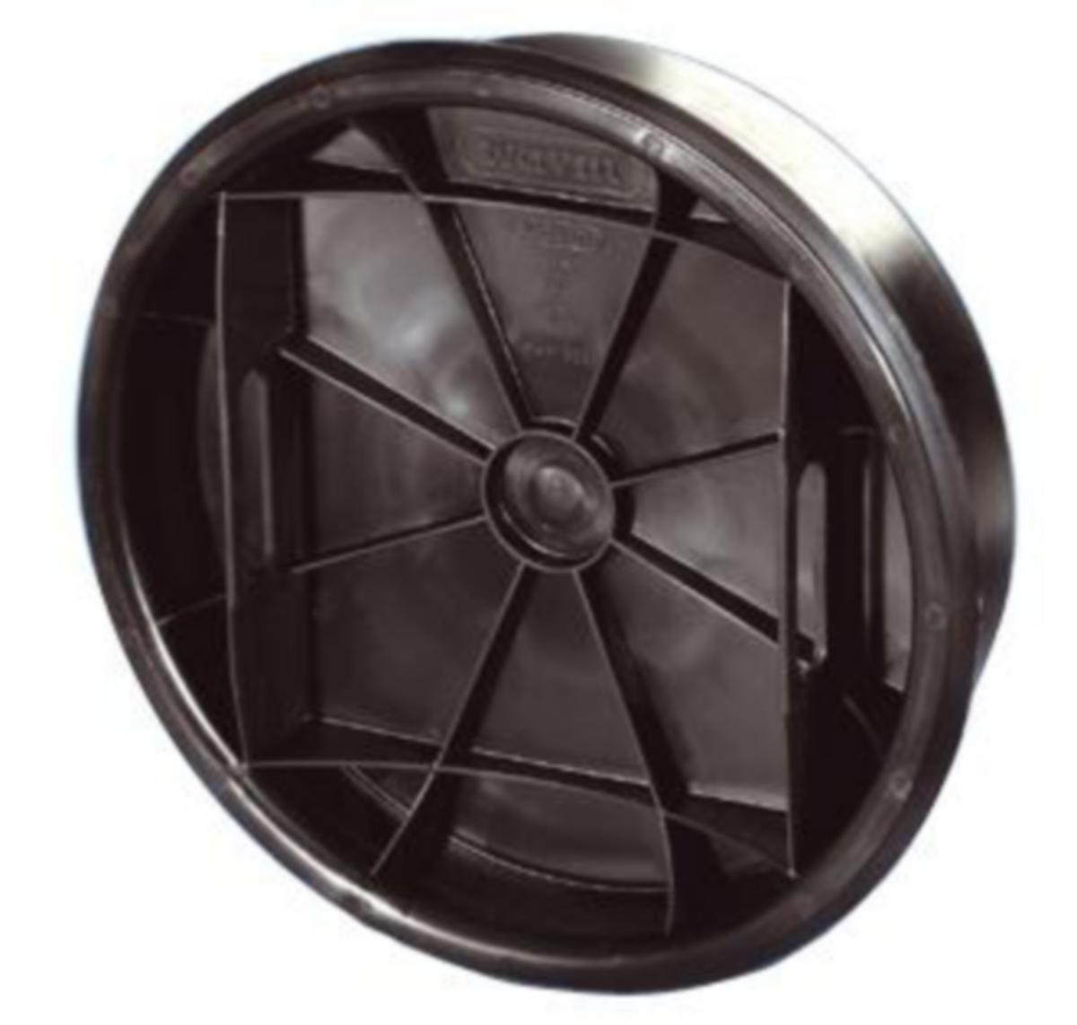 Lock till brunn och ståndarrör, plastlock med handtag, Wavin - LOKK MED HÅNDTAK 355/315 PVC TILL BRUNNAR WAVIN 2358399