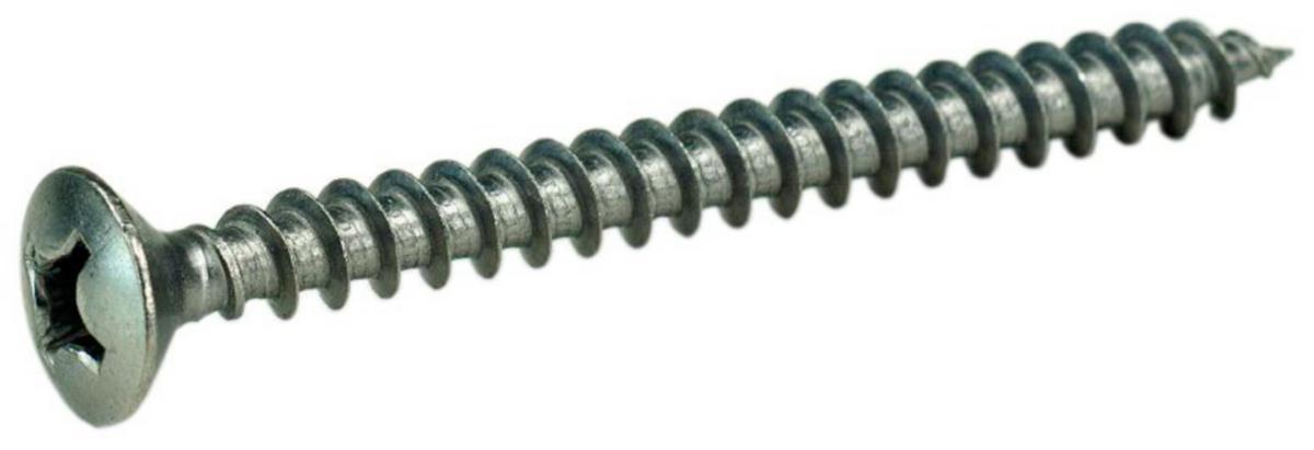Treskrue (VVS skruen) rustfri - VVS SKRUE 5.5X75MM ROSTF.