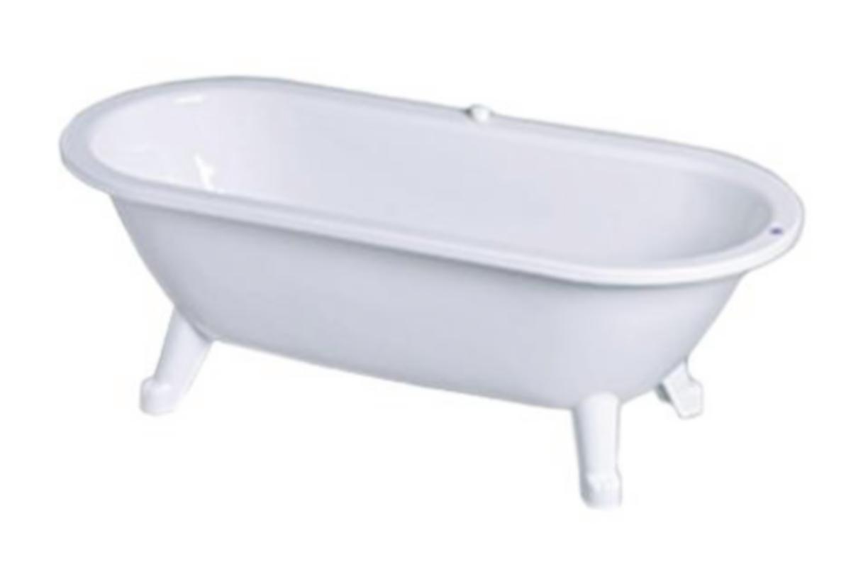Badkar Gustavsberg fristående - BADEKAR GBG 158X68 HVIT FRITTSTÅENDE