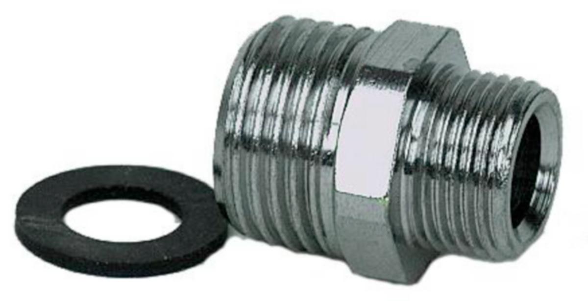 Övergångsnippel, R15utv x R20utv - OVERG.NIPPEL R15XR20 KROM INSEX